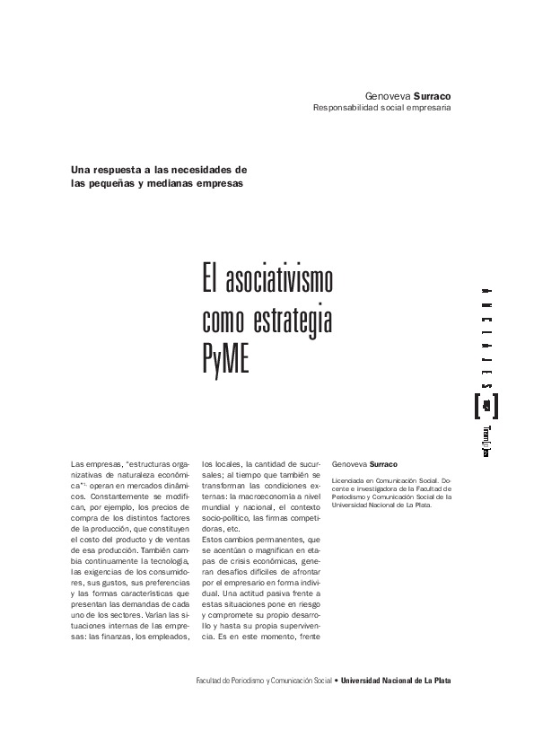El asociativismo como estrategia PyME