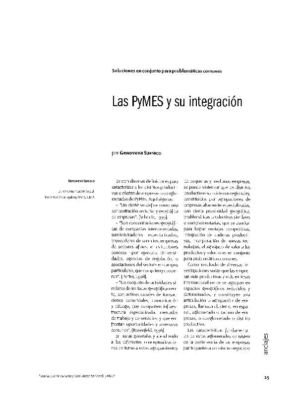 Las PyMES y su integración